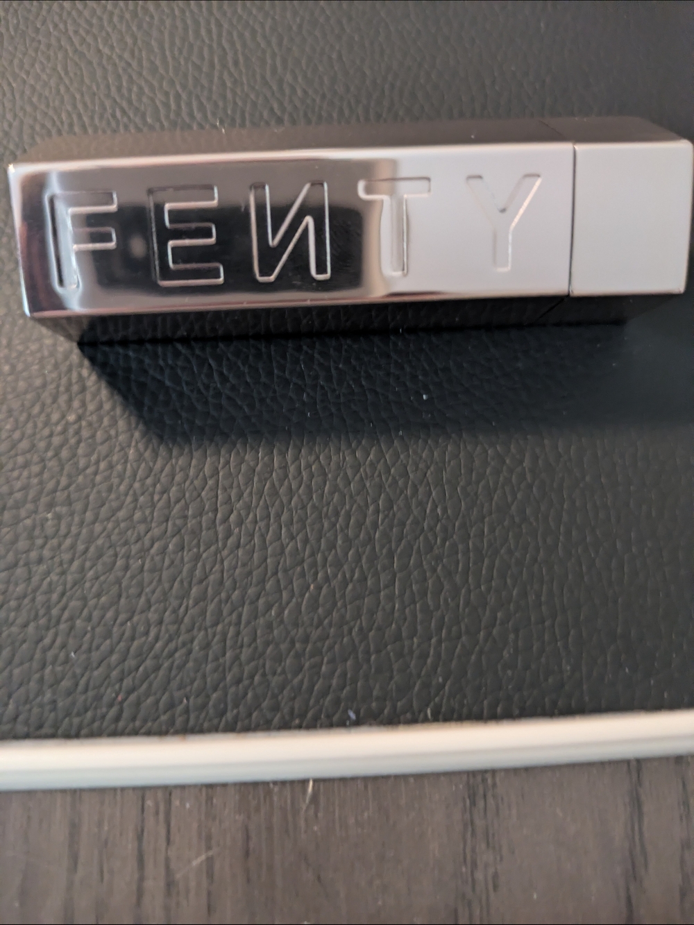 FENTY Silver Metallic Lipstick Case With Shade Grill Mast'r